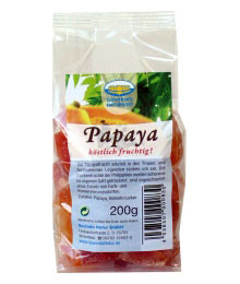 Papayas getrocknet