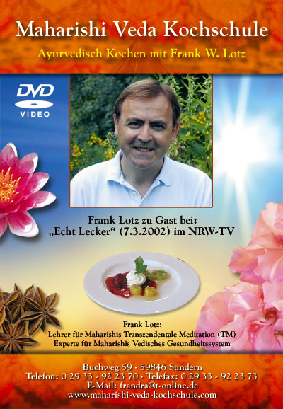 Ayurvedisch Kochen mit Frank Lotz auf DVD Nr. 1