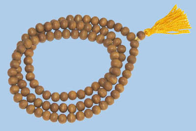 Sandelholzkette (Meditationskette) mit 108 Perlen