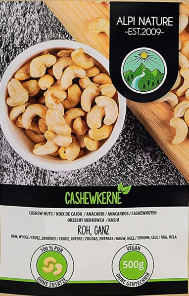 Indische Cashew-Nüsse (Bio.)